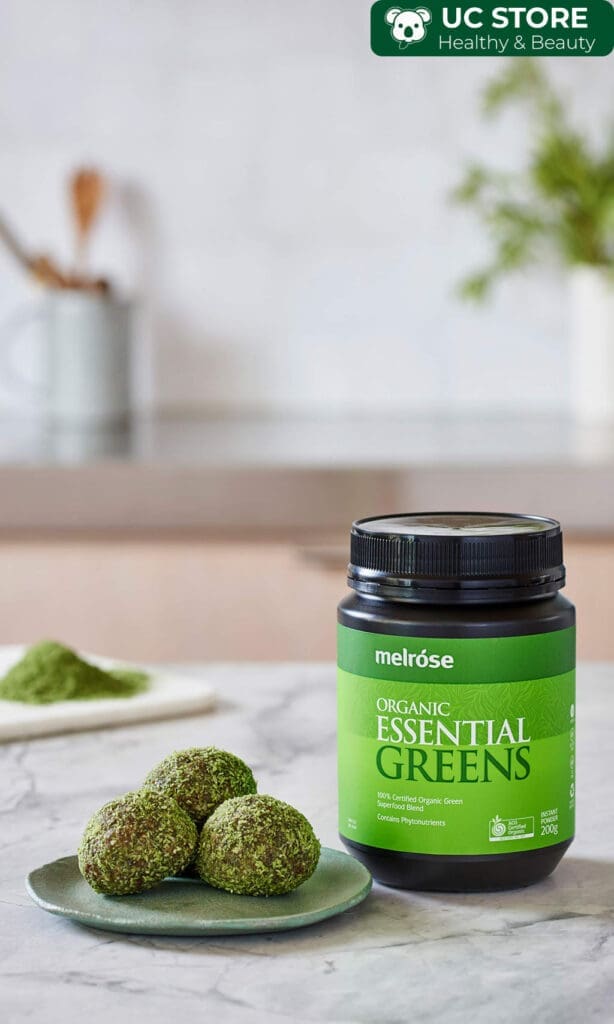 bột rau củ melrose organic essential greens
