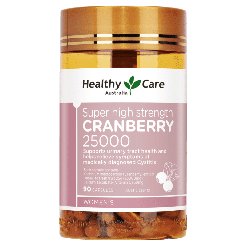 Viên Uống Hỗ Trợ Đường Tiết Niệu Healthy Care Cranberry Super High Strength 25000