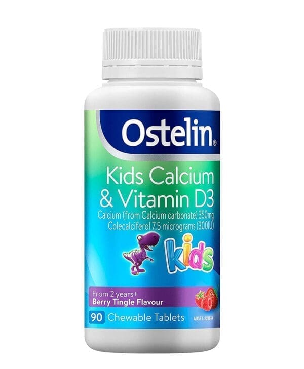 Viên Nhai Ostelin Kids Canxi & Vitamin D3 90 Viên