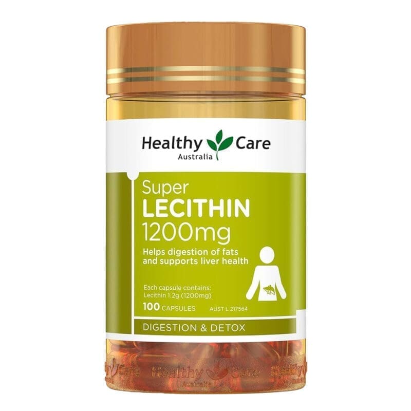 viên uống mầm đậu nành healthy care super lecithin 1200mg